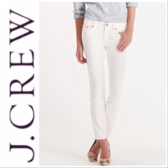 J. Crew Denim - J.Crew Matchstick White Skinny Jeans 28